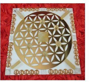 VASTU-SAMADHAN 140 - ABUNDANCE CRYSTAL GRID - For Creating Abundance, Prosperity and Wealth Crystal Yantra
