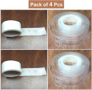 Agk Balloon Arch Decorating Strip 2 Rolls 16.5 feet Each and 2 pcs Glue dot Tape Roll (100 Glue Dot each Roll). Balloon Decorations Accessories Kit, Balloon Glue dot Point Dots, Glue dot and Arch Strip Tape for Balloons Decoration Handheld Glue Dot tape and Arch String Roll (Manual)