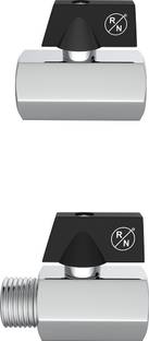 RN FORGED BRASS MINI BALL VALVE, FF&MF, ART NO_2200FF&2200MF_8MM(1/4") COMBO PACK OF 2 Ball Valves