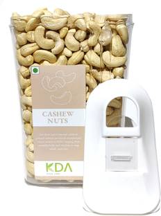 KDA Mangalore Cashew Nuts Whole (Kaju) | W240 Size | Handpicked | Easy Flow Container Cashews