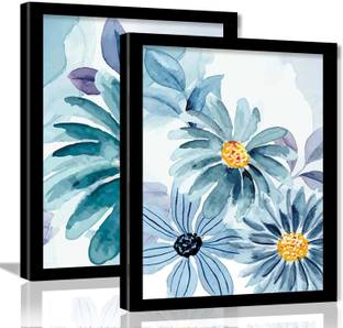 Modern Art Wall Posters for Home Decor - Framed Posters for Living Room - Floral Prints Wall Frames Paper Print