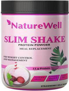 Naturewell Slim Shake For Weight Management Strawberry Flavour Protein Shake (J38) Advanced Protein Shake