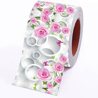 Decorative Production Floral & Botanical White, Pink Wallpaper