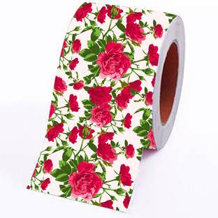 HD PRINT HOUSE Floral & Botanical Maroon Wallpaper