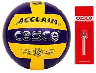 COSCO VOLLEYBAL P.U LEATHER PASTED SIZE 4 WITH 1 AIR PIN Volleyball - Size: 4