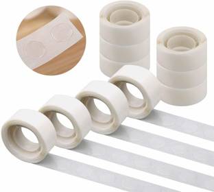 RJV Global Solid 400PCS (4 Rolls) Double Sided Balloon Glue for Dots Sticker Adhesive Point Tape ,for Wedding, Christmas, Birthday Party, Home Decoration Balloon Bouquet
