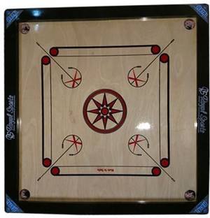 HACKERX Carrom Board 32 INCH for Children with Carrom Coin and Powder and striker! 81.28 cm Carrom Board
