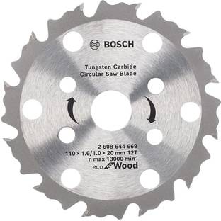 BOSCH Circular Saw Blade 4''-12T - Eco for Wood - 110 x 1.6 / 1.0 x 20mm - Tungsten Carbide WOOD CUTTING Wood Cutter