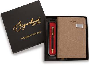 Signature 2022 Infinity Diary + Cello Origin Ball Pen A5 Gift Set Ruled 335 Pages