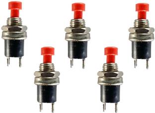 Ovicart Metal Push Button On-Off Momentary Switch 5pcs Electronic Components Electronic Hobby Kit