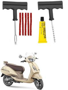Giinix Bike 5 Rubber Strips Plugs Tubeless Flat Tyre For TVS Jupiter classic Tubeless Tyre Puncture Repair Kit