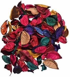 Uprising Store Artificial Dried Leaves Petals For Decoration Without Fragrance, Table Decor, Pot Decor ation, Colorful Decorating Leaves ( Pack Of 100 ) Vase Filler