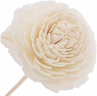 Royal Sapphire Amos Rattan Reed diffuser Sticks 8inches with Flower Head Gold Rose Artificial Flower