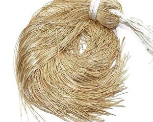 दुल्हन प्लाज़ा Dapka (French wire golden colour for hand embroidery zari zadosi work jewellery making art craft