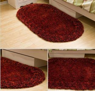 RM Handloom 5 ft  X 7 ft Polyester Carpet