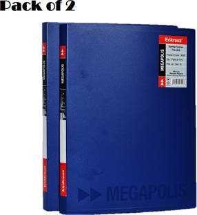 ERIKRAUZ Premium megapolis Spring fastner File A4 Size strong Durable / Folder for Office documents and certificate Plastic File Matte Texture A4