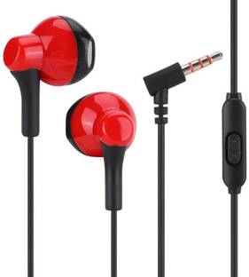 MAXOBULL Rock ep-204 Precision Bass Stereo Earphone Red Wired