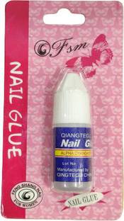 colour"s professional Nail Glue For Artificial Nail Artificial Nail Glue Waterproof (Transparent)