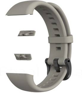 J'TTON Replacement Silicon Strap for Honor Band 6 & Huawei Band 6 (Plain Grey) Smart Band Strap