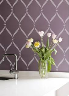 YMS Size:- 16" X 24" Herringbone Brick Wall Stencil