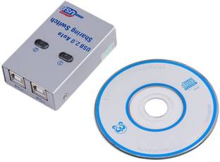 99Gems USB 2.0 AUTO Sharing Switch , 2 COMPUTERS/LAPTOP TO 1 PRINTER AUTO SHARING SWITCH USB Hub