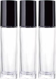 PHARCOS PTransparent Glass Roll On Bottles for Essential Oils, Perfumes - Leakproof 10 ml Bottle
