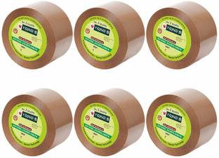 YAJNAS 2 Inch, 100 Meters (Pack of 6), 50 Microns Manual Dispenser cello tape (Manual)