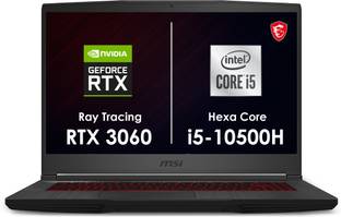 MSI GF65 Thin Intel Hexa Core i5 10th Gen 10500H - (16 GB/512 GB SSD/Windows 10 Home/6 GB Graphics/NVIDIA GeForce RTX 3060/144 Hz/75 W) GF65 Thin 10UE-290IN Gaming Laptop
