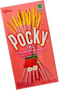 Pocky Strawberry Flavour Biscuit Sticks Imported Assorted Biscuit