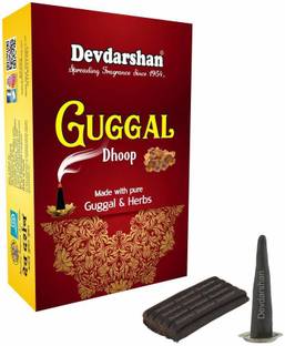 DEVDARSHAN Guggal Dhoop, 24 Unit of 60gram Each Guggul Dhoop