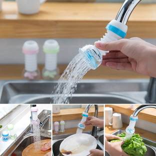 PRL TRADERS by PRL TRADERS Adjustable Rotating Water Saving Nozzle Shower Head Faucet Multiple Types of Output Water Valve Splash Regulator Filter Kitchen Tap Accessories, (Multicolor) Adjustable Rotating Water Saving Nozzle Shower Head Faucet Multiple Types of Output Water Valve Splash Regulator Filter Kitchen Tap Accessories, (Multicolor) Nozzle Cock Faucet