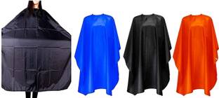 SIYAA Barber Hair Cutting Sheet Apron Cap Waterproof for Women, Men Hairdressing Salon Accessories, Set of 3 Pcs Multicolor Makeup Apron