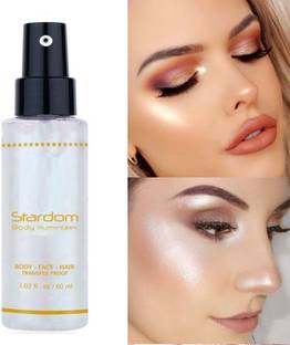 ADJD PERFECT SILVER BODY ILLUMINIZER BODY ,FACE ,HAIR TRANSFER PROOF HIGHLIGHTER Highlighter