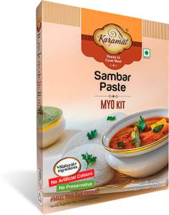 Karamat Sambhar Paste Mix (Veg.100g. Mix, upto 1* Litre Servings), MYO, Ready to Cook, Sambar, Powder, Pantry Items, No Preservatives and Artificial Colours 100 g