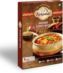 Karamat Brown Gravy Base (Veg, 1 Kg. Mix, Upto 50* Serving), Ready to Cook Gravy Paste, Instant Food Mix, Onion Based Indian Curry Paste, Indian and Mughlai delicacies, MYO 1 kg