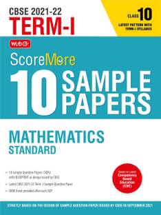 MTG Score More 10 Sample Papers Term 1 Mathematics Standard, MCQ Based CBSE Sample Paper Class 10 For Nov-Dec 2021 Exam