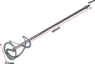 Inditrust Professional Paint Mixer Rod 100% High Quality Rotary Bit Rod Size 12mm Rotary Bit Set