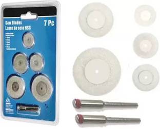 uptodatetools 5pcs/Lot +2 Mandel Dremel Accessories Diamond Grinding Wheel Saw Circular Cutting Disc Dremel Rotary Tool Diamond Discs Abrasive Disks 18-35mm Diamond Grinding Wheel Saw 18-35 mm Rotary Bit Set