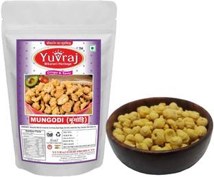 Yuvraj Food Product Moogodi | Mangodi | Masala Hing Bori Rajasthani Famous Moong Dal mangodi Hand made Marwari (sukha saag ) 1 kg