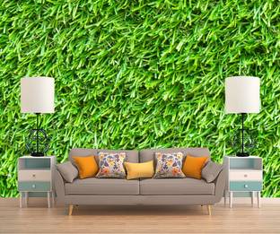 ALL DECORATIVE DESIGN Vinyl Nature Green Wallpaper