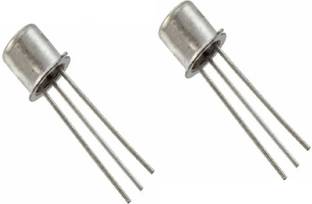 Technical hut 2 Pieces BC107 NPN General Purpose Transistor 45V 200mA TO-18 Metal Package Electronic Components Electronic Hobby Kit