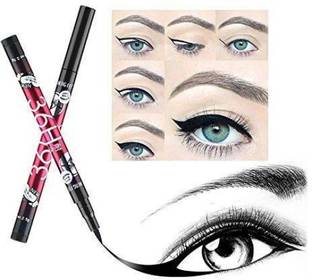 CHIWA 2pcs 36H Black Eyeliner Pencil Long Lasting Waterproof Liquid Eyeliner Pen Natural Eye Liner Makeup 5 g (BLACK) 5 g