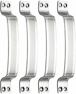 KURIC Stainless Steel Door and Window Cabinet Pull Handle, D Curve -4 Inch Steel Door Handle