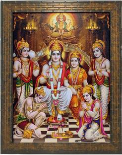 इंडियानारा RAM DARBAR (1651) डिजिटल रीप्रिंट 13 inch x 10.6 inch पेंटिंग