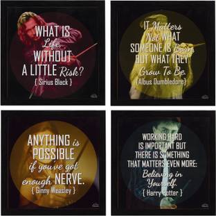Indianara HARRY POTTER QUOTES Art Prints Indr1496 Digital Reprint 8.7 inch x 8.7 inch Painting