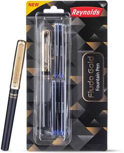 Reynolds Trimax Gold Blue Roller Gel Pen