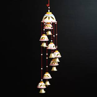 newshivcollection Beautiful Handmade Rajasthani Door Hanging Decorative Showpiece Wind chimes