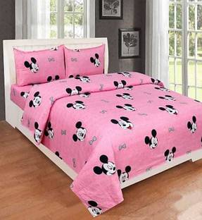 Sumit Fab 210 TC Cotton Double Cartoon Flat Bedsheet