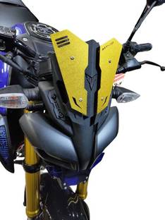 SELVIKE DS METAL VISOR MT15 GOLD Bike Windshield