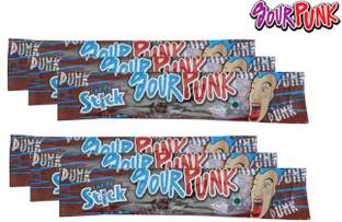 Sour Punk Candy Stick - Cola Flavour - 40 g | Chewy Flavoured Candy (Pack of 6) (Imported) Cola Candy Sticks